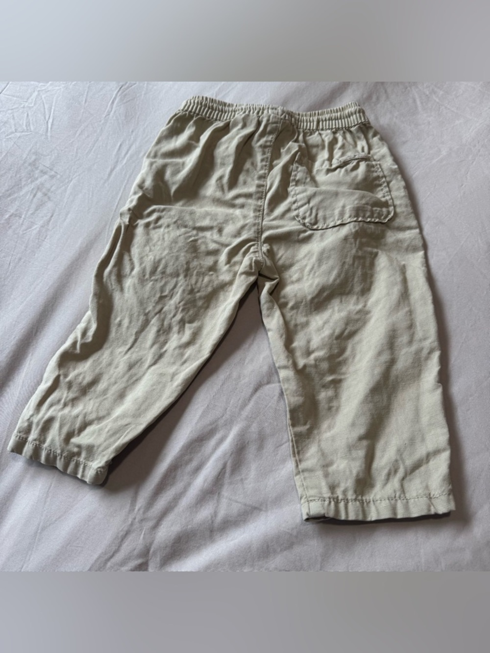 Zara Linen Draw String Pants - 12-18 Mo - Picture 8 of 9
